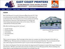 Tablet Screenshot of eastcoastprinters.com